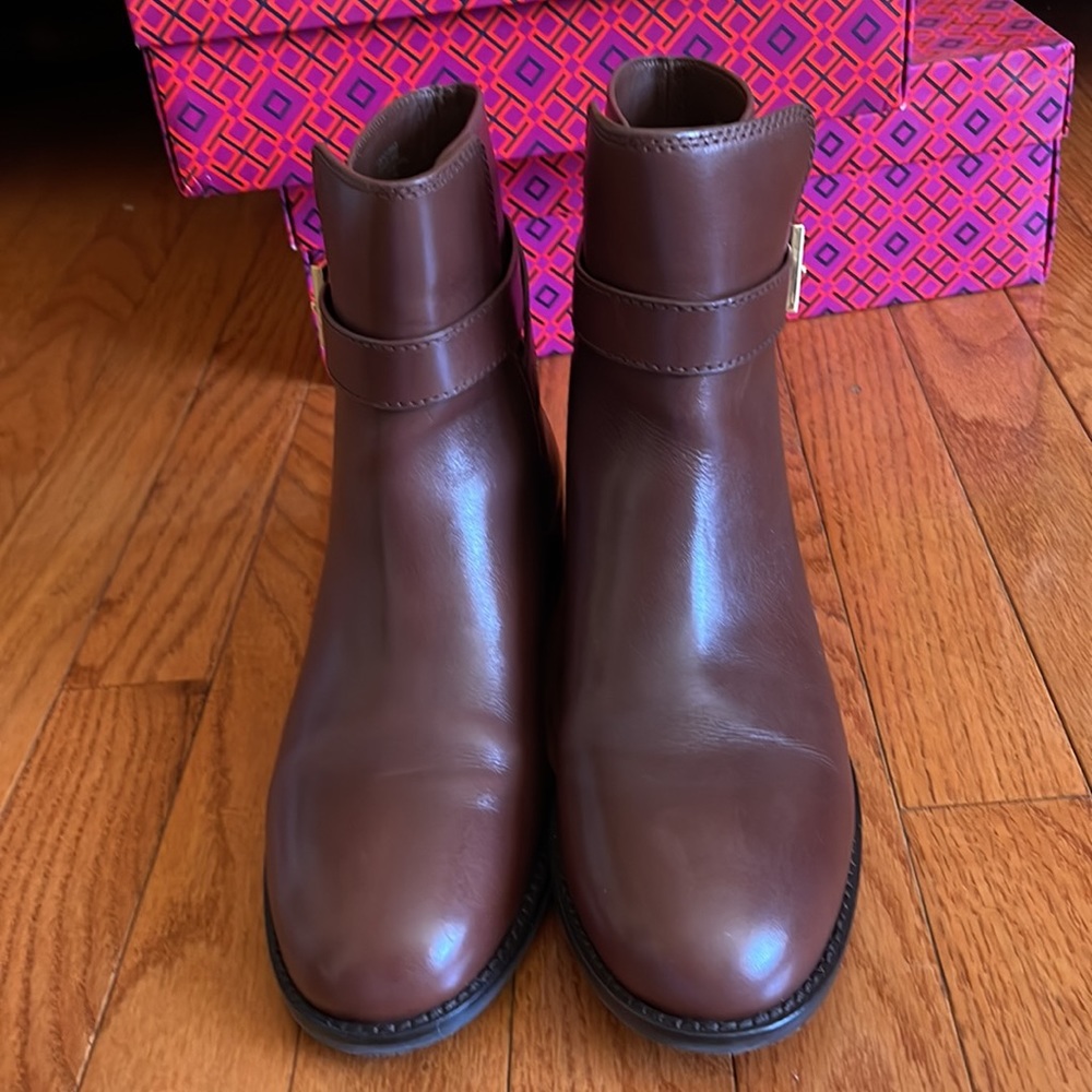 Tory Burch Brown Ankle Boots - Picture 2 of 16